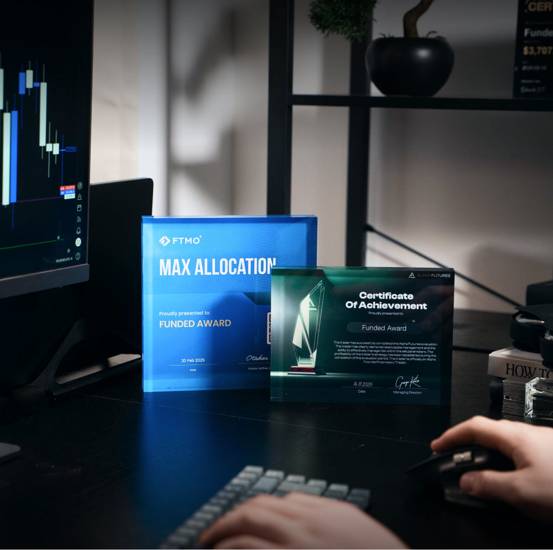 Alpha Futures Plaque - Your Real Trading Career Starts Here