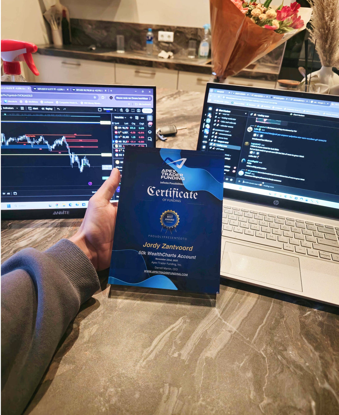 Apex Futures Funded - Put That Certificate Somewhere It Lasts