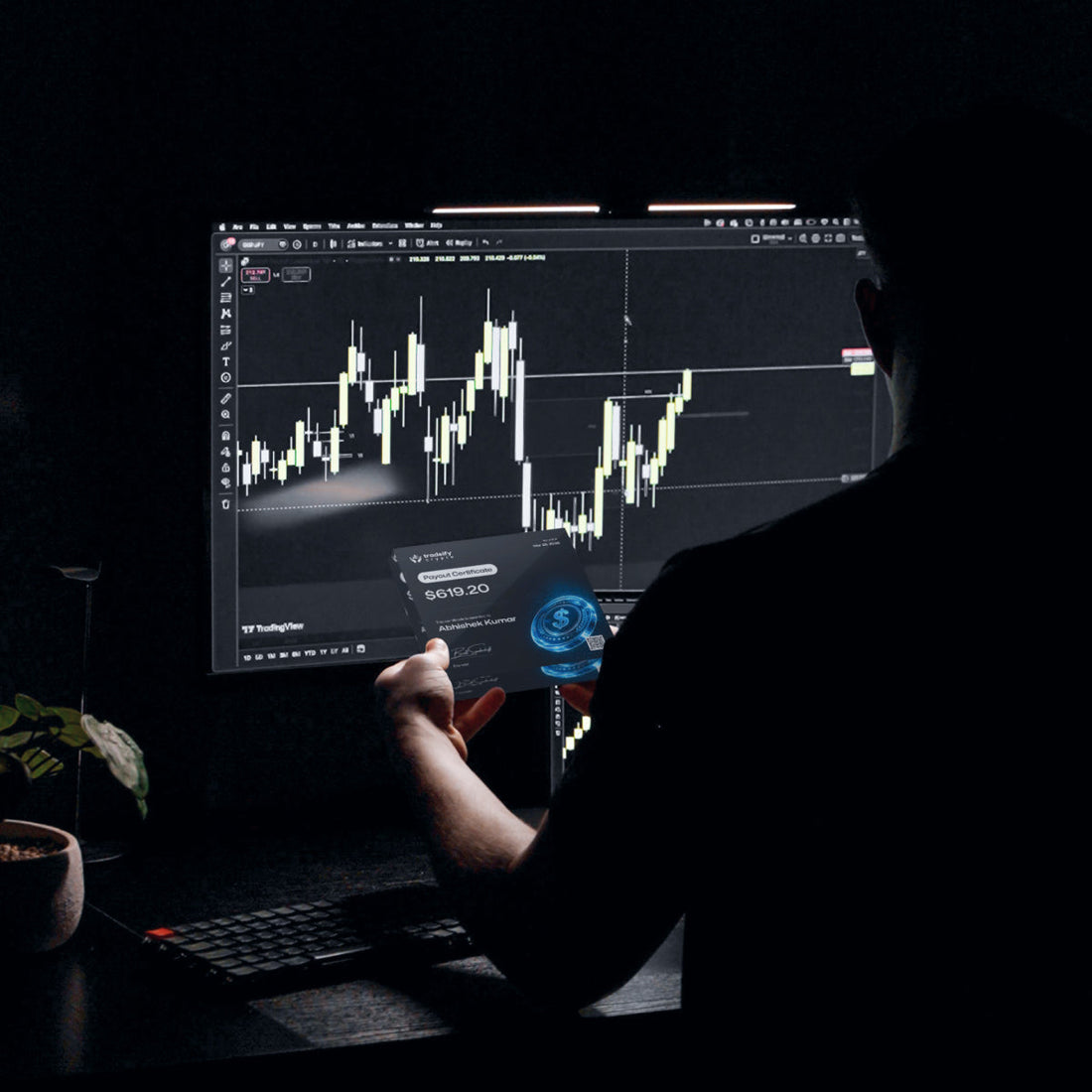 Tradeify Crypto Certificate Plaque - You Called It Right in This Market