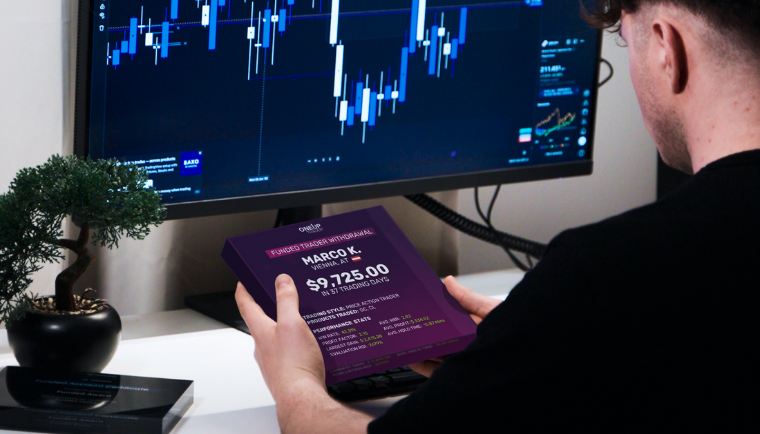 OneUp Trader Plaque. You Stepped Up and It Showed
