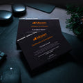 Funded Award certificate plaque size guide for Maven funded traders, showing AWARD and miniAWARD frame dimensions