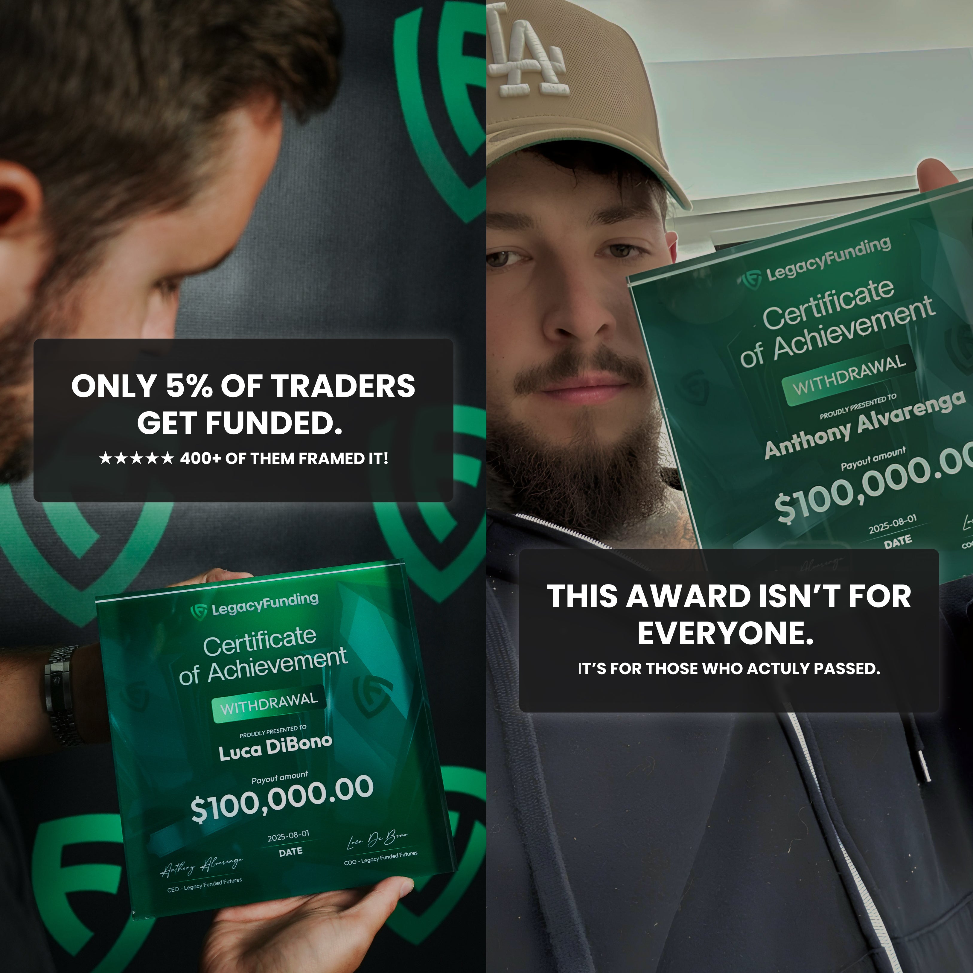 Legacy Funding MambaFX x LucaNoLimit Plaque 